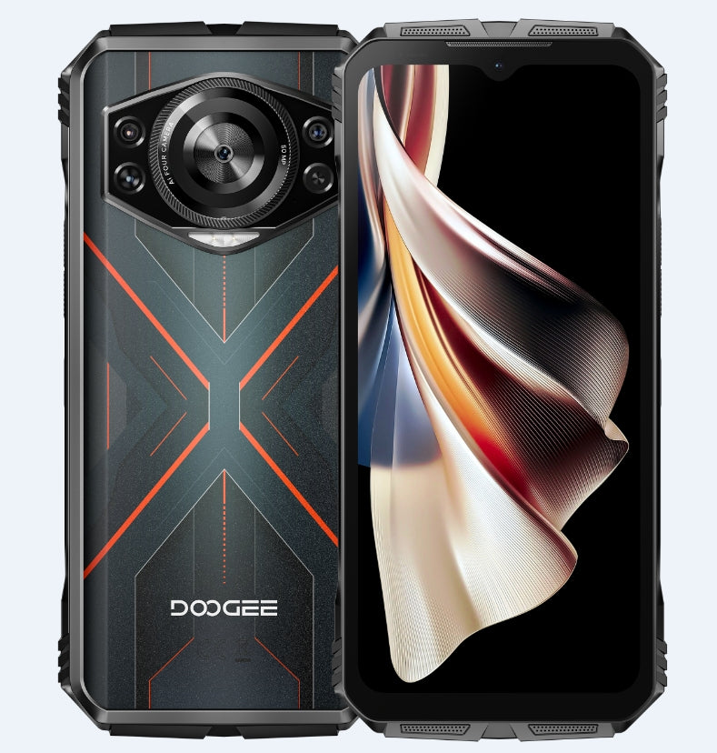 DOOGEE S Cyber CPU T606 120Hz 6,58 polegadas Android 14 10800mAh três provas 4G telefone 20GB RAM 256GB ROM Smartphone 【Impostos incluídos】