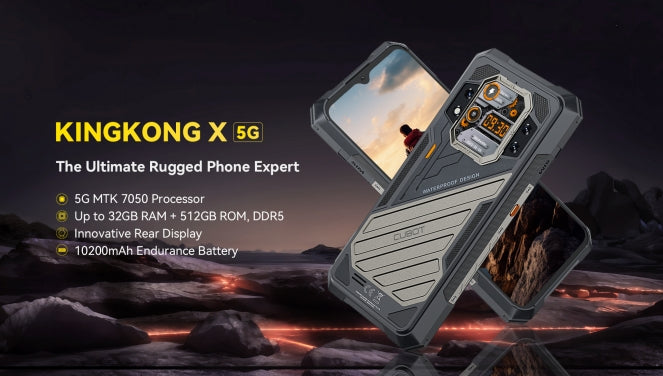 2025 Cubot KingKong X smartphone Helio Dimension 7050 120Hz tela de 6,583 polegadas ultrafina smartphone de três provas 16GB de memória 256GB ROM smartphone【Impostos incluídos】