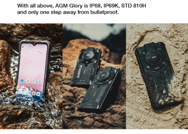 AGM Glory G1 PRO Smartphone CPU Qualcomm TM480 120Hz 6,53 polegadas 5G Banda Global: Imagem Térmica NFC Smartphone Robusto 8GB RAM 256GB ROM Smartphone 【Impostos incluídos】