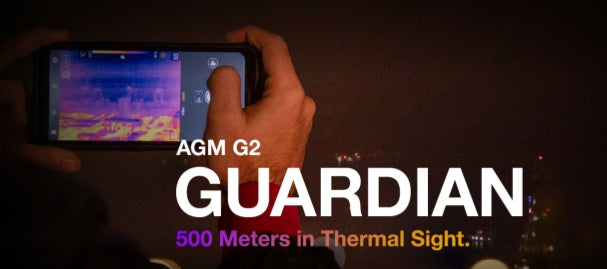 AGM G2 Guardian Qualcomm qcm6490 120Hz [banda de frequência global 5G] O primeiro smartphone do mundo que suporta imagens térmicas de alcance de 500 m Câmera traseira principal FNC de 108 MP Smartphone robusto 8/12 GB de RAM 256 GB de ROM