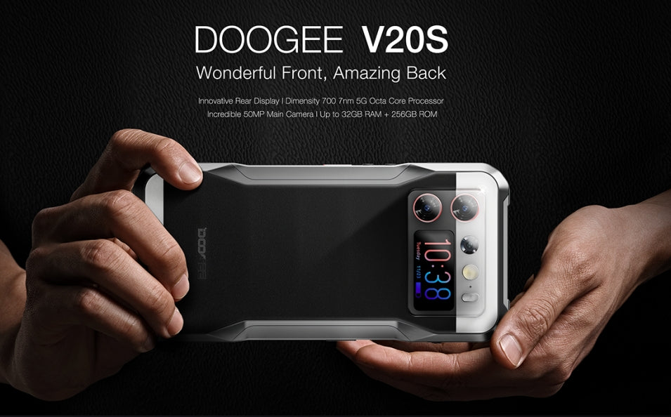 2025 DOOGEE V20S Smartphone CPU Dimensão 6020 120 Hz 6,43 polegadas [Banda global 5G] Smartphone robusto super econômico de 12 + 256 GB 12 GB de RAM 256 GB de ROM Smartphone 【Impostos incluídos】