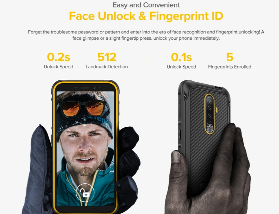 ULEFONE ARMOR X8 CPU MTK6762V 120HZ 5,7 polegadas NetCom Full Alto custo-benefício 4G três provas Smartphone 4 GB RAM 64 GB ROM 【Impostos incluídos】