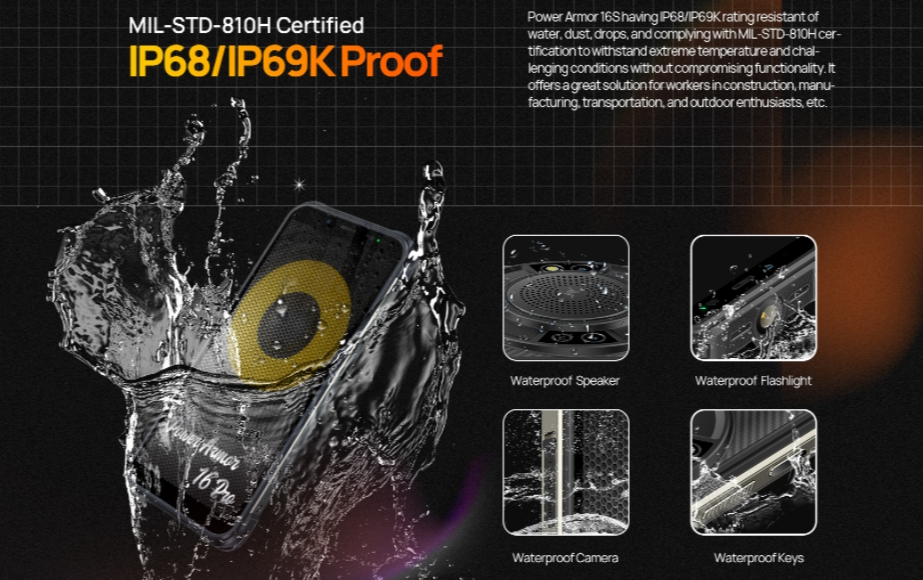 ULEFONE ARMOR 16S CPU T616 120Hz 5,93 polegadas 4G Banda de frequência global Três Smartphone Proof 8 GB RAM 128 GB ROM 【Impostos incluídos】