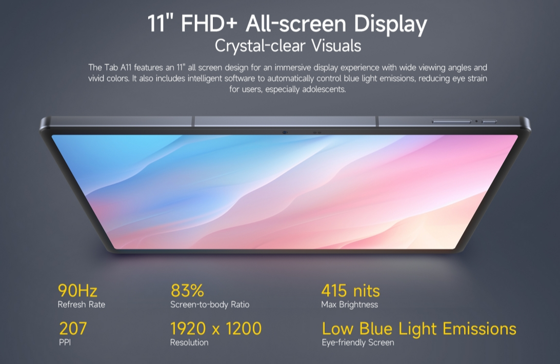 ULEFONE TAB A11 CPU T620 120Hz 11 polegadas 11 polegadas 4G Comprimido 4G regular 4/6 GB de RAM 128/256 GB ROM 【Impostos incluídos】