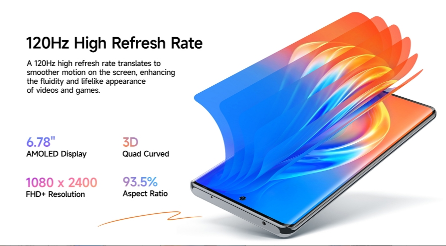 ULEFONE NOTA 17 PRO CPU G99 120HZ 6,78 polegadas Netcom Full Complet-Effective 4G Smartphone de 12 GB de RAM 256 GB ROM 【Impostos incluídos】