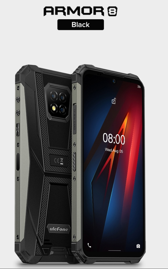 ULEFONE ARMOR 8 CPU P60 120Hz 6,1 polegadas NFC High Cost-Equetion Two Prova Phone com conectividade de rede completa 4 GB de RAM 64 GB ROM 【Impostos incluídos】