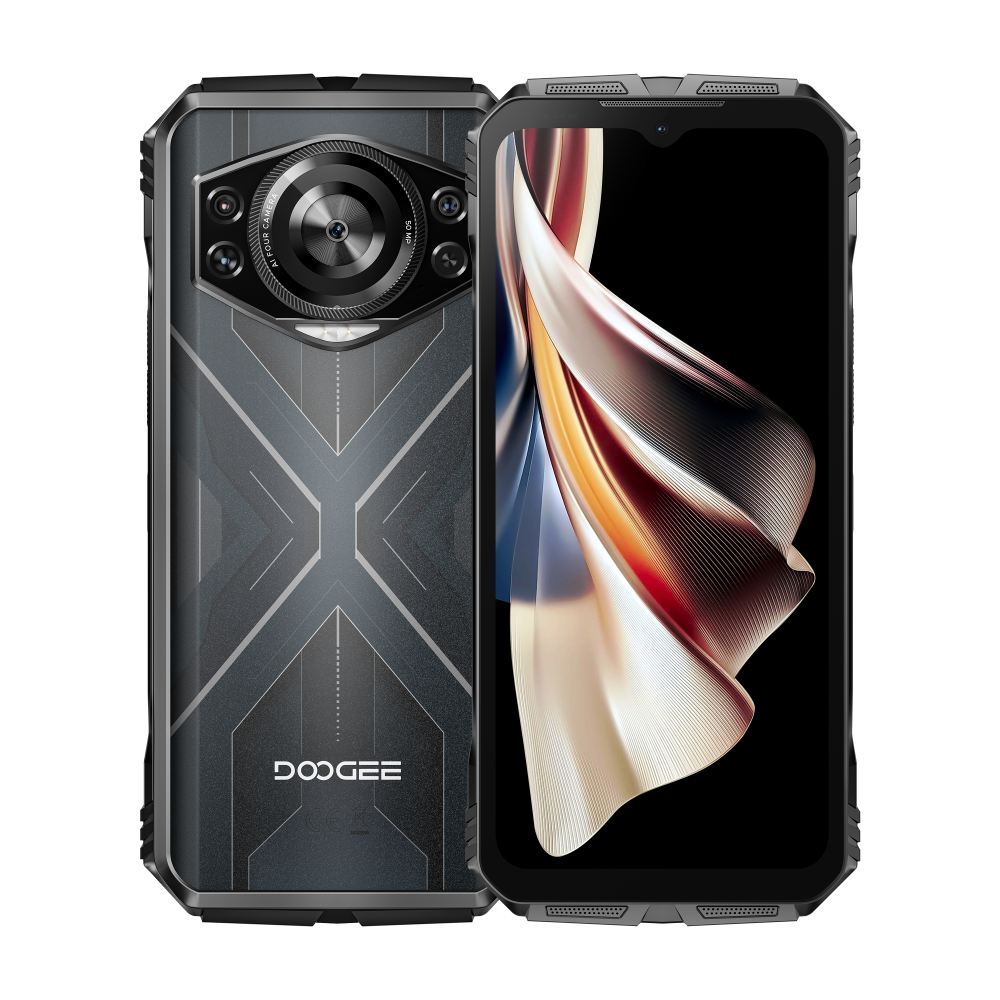 DOOGEE S Cyber CPU T606 120Hz 6,58 polegadas Android 14 10800mAh três provas 4G telefone 20GB RAM 256GB ROM Smartphone 【Impostos incluídos】