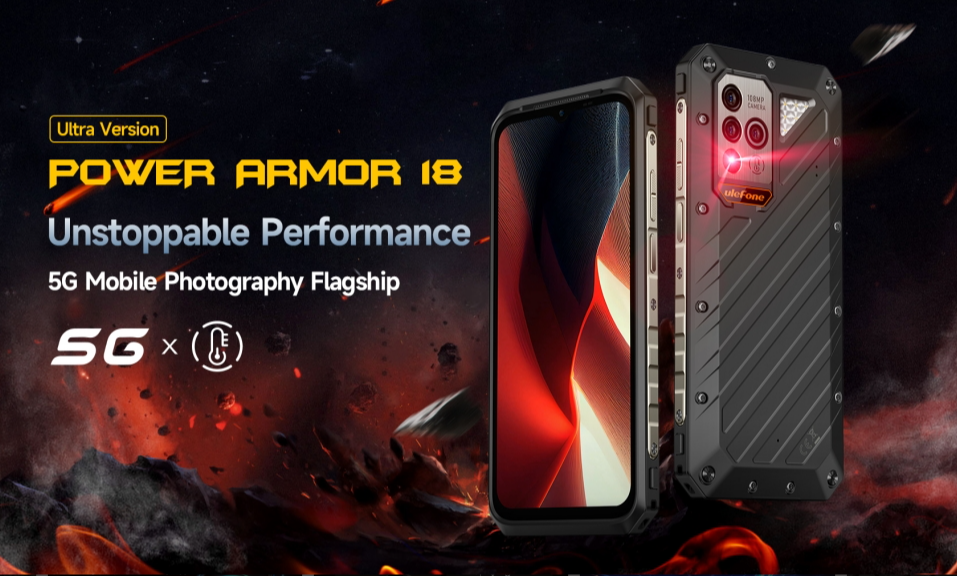 Ulefone ARMOR 18 ultra CPU Dimensity 7050 5G 120Hz 6,58 polegadas Banda de frequência global 5G 66W NFC 24GB+512GB smartphone de três provas 12GB RAM 512GB ROM 【Impostos incluídos】