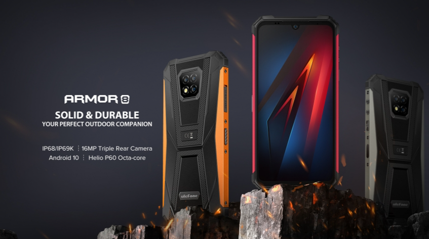 ULEFONE ARMOR 8 CPU P60 120Hz 6,1 polegadas NFC High Cost-Equetion Two Prova Phone com conectividade de rede completa 4 GB de RAM 64 GB ROM 【Impostos incluídos】