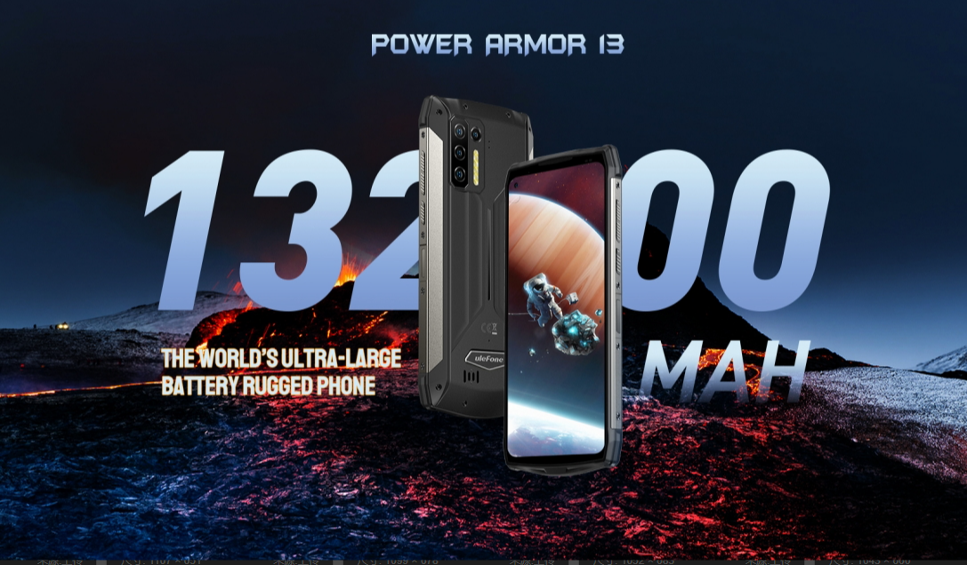 ULEFONE POWER ARMOR 13 CPU HELIO G95 120HZ 6,81 polegadas 4G Banda de frequência global 13200mAh Ultra grande Bateria NFC Smartphone de três provas de 8 GB de RAM 256 GB ROM 【Impostos incluídos】