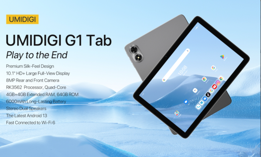 UMIDIGI G1 Tab CPU T616 120Hz 10,1 polegadas tablet econômico 4 GB de RAM 64 GB de ROM 【Impostos incluídos】