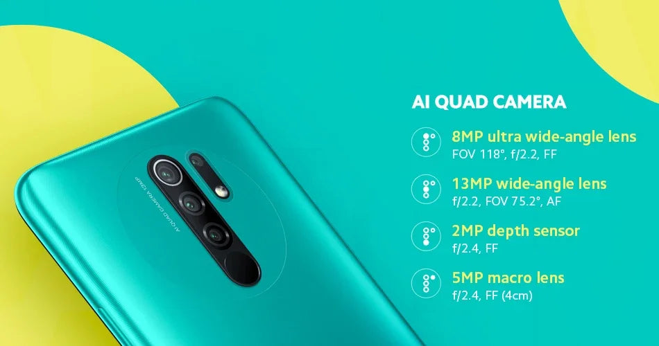 Android Xiaomi Redmi 9 Smartphone  Edição Global【Impostos incluídos】