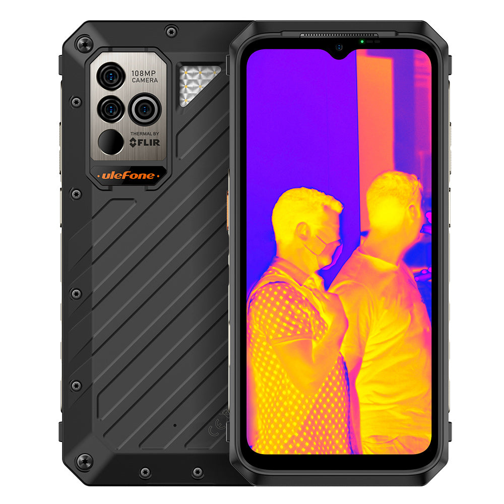 ULEFONE ARMOR 19T HELIO G99 120HZ 6.58 polegadas 4G Banda de frequência global] 17 GB RAM+256 GB ROM 66W Imagem térmica 15W Carregamento sem fio Três Smartphone de Prova 17 GB RAM 256 GB ROM 【Impostos incluídos】