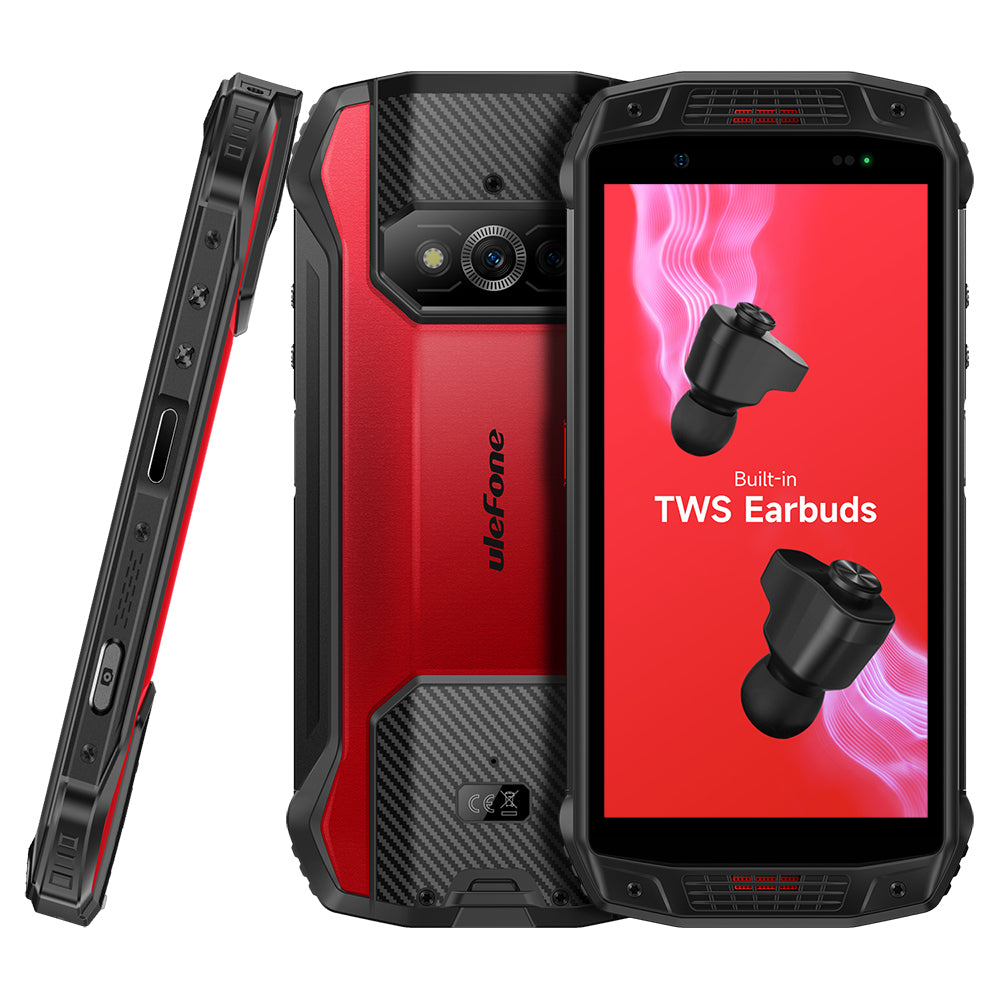 Ulefone ARMOR 15 CPU G35 120Hz 5,45 polegadas Full Netcom Sistema Android 12 equipado com fones de ouvido Bluetooth sem fio 4G três provas smartphone 6GB RAM 128GB ROM 【Impostos incluídos】