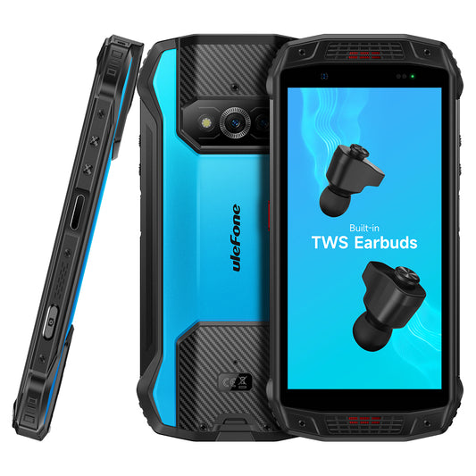 Ulefone ARMOR 15 CPU G35 120Hz 5,45 polegadas Full Netcom Sistema Android 12 equipado com fones de ouvido Bluetooth sem fio 4G três provas smartphone 6GB RAM 128GB ROM 【Impostos incluídos】